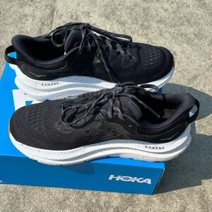 Hoka Kawana Black and White Sneakers
